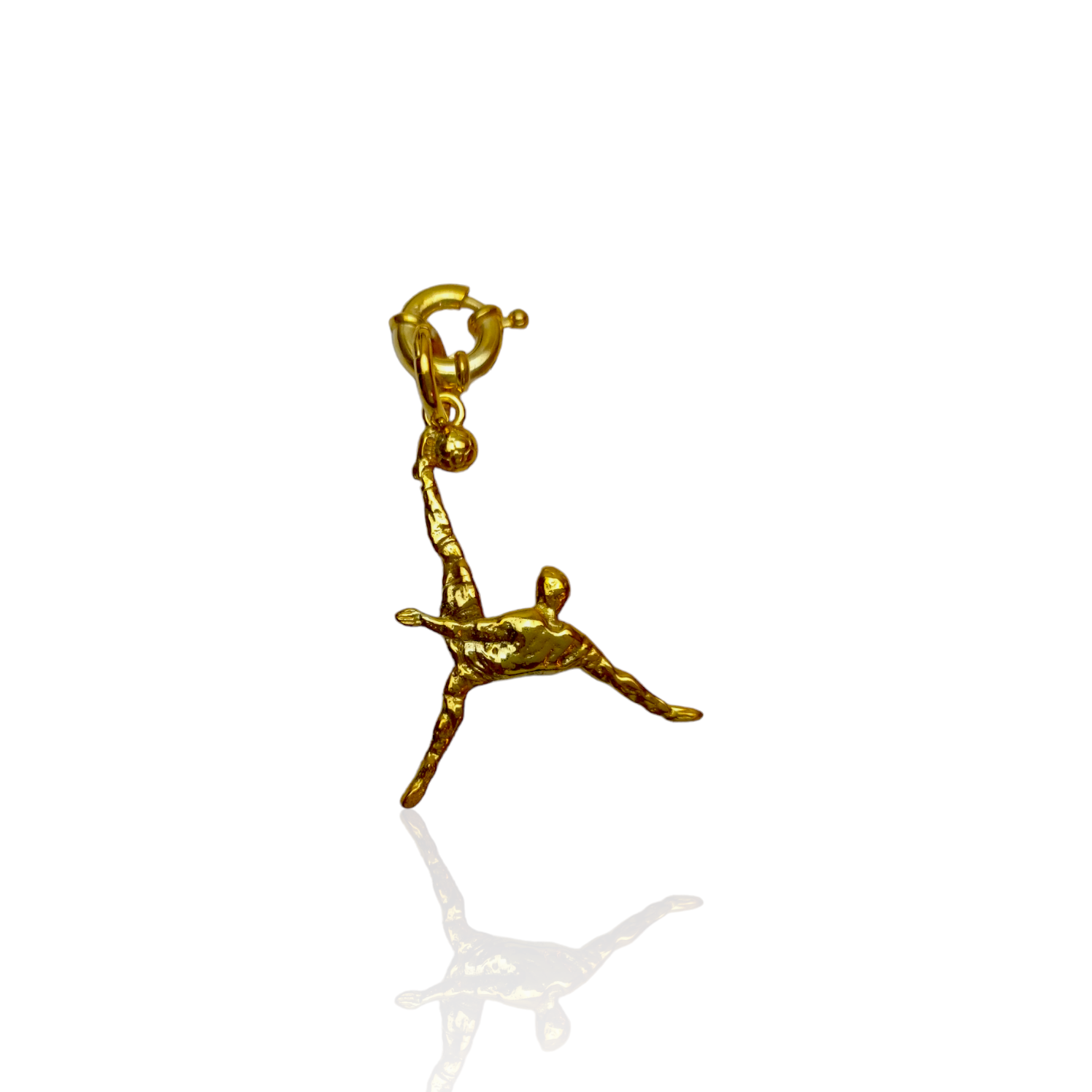 Pendentif à fermeture éclair en argent pour patinage artistique, bijoux de sport, cadeau. 