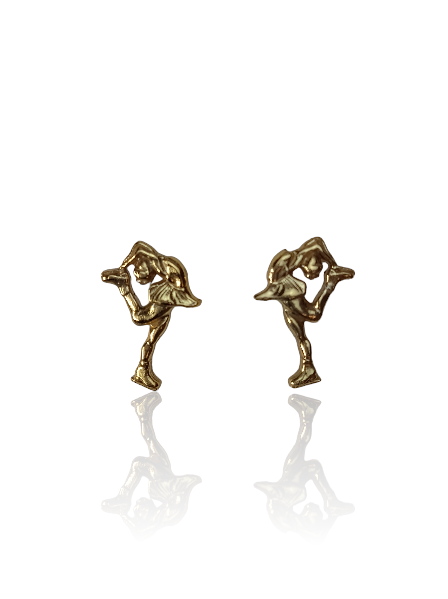 Figure Skating, Small Stud Earrings. Sports Jewelry Gift for Woman