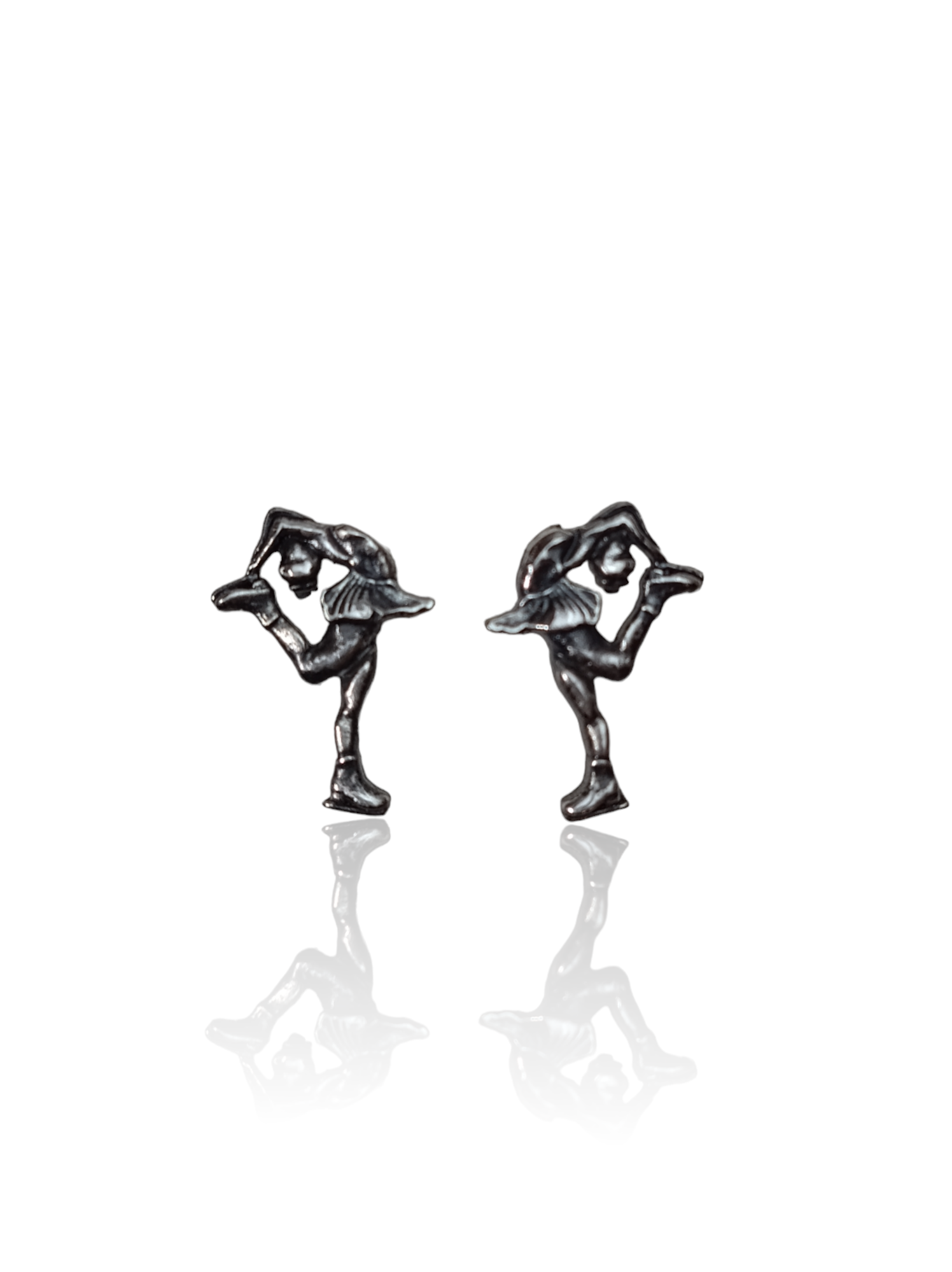 Figure Skating, Small Stud Earrings. Sports Jewelry Gift for Woman